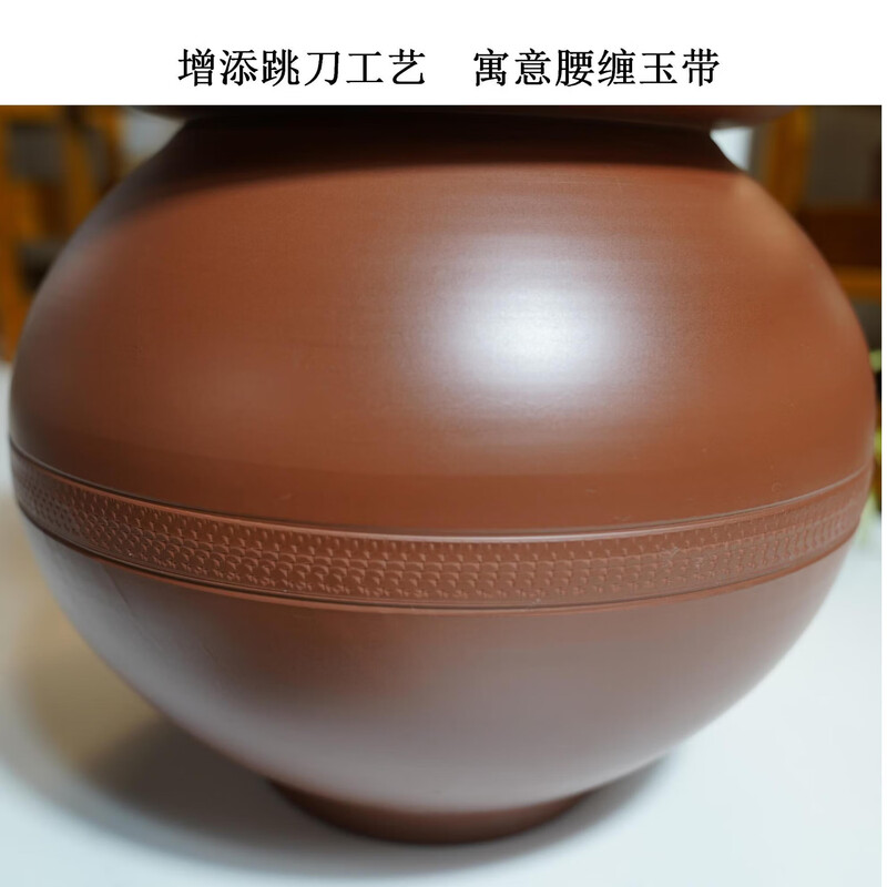 The language of stoneware, natural unglazed plain porcelain, kimchi jar without inner cover, Yeongju earthenware pure raw mineral mud, brown 1