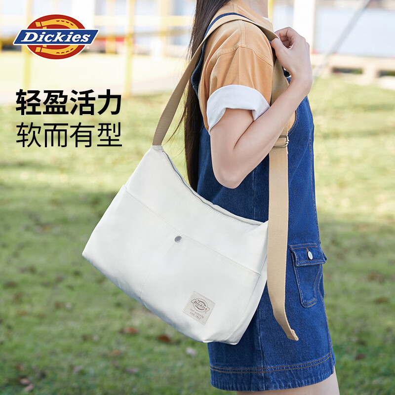 Dickies crossbody bag retro denim denim shoulder portable college student class commuting ladies bag denim blue