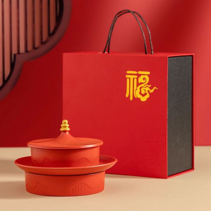 Shi Jin Fruit Plate, the joy of moving to the Forbidden City, the trendy fruit plate, household ceramic refreshment plate, dried fruit snacks, snack plate, wedding presentation plate, the Forbidden City Temple of Heaven Fruit Plate (Kiln Green)