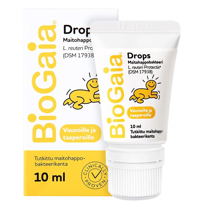 BioGaia BioGaia Infant and Child Probiotic Easy-Drip Tube Drops 10ml/bottle (Finnish version)