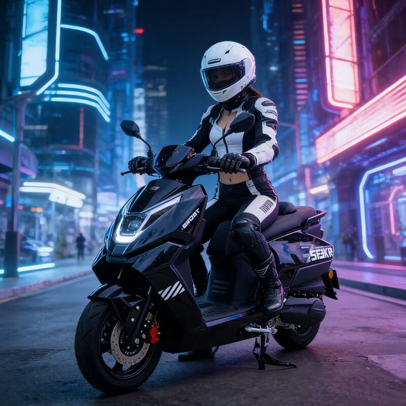 Breaking Machine Core 150 new product debut, new fuel scooter is practical, good-looking, long battery life, extremely day and night