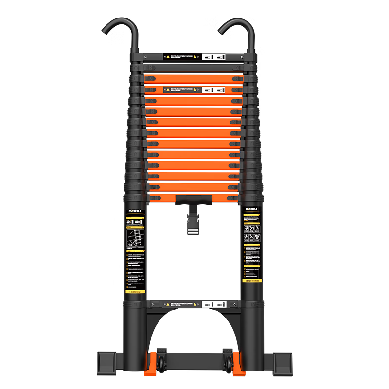 Magnesium Duoli straight ladder telescopic ladder aluminum alloy folding ladder engineering ladder lifting ladder thickened wide pedal climbing ladder HCZ47