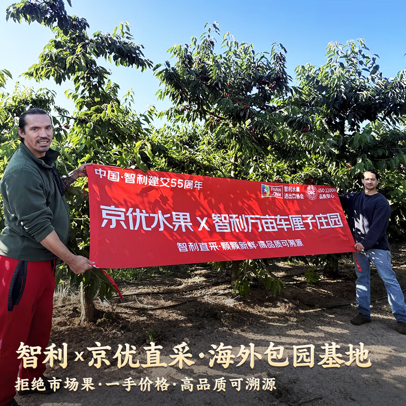 Uncle Sam's Chilean Cherries JD - next-day delivery to multiple places 2.5kg 4J grade imported cherry fruit gift box New Year's gift box 5kg (net weight) for the whole family to share - the most cost-effective quality gift box (full of flexibility) 2J extra large fruit 28-30mm