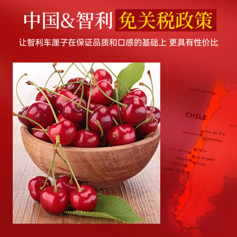 No. 1 member store free card Chilean cherries 2J extra large fruit 450g ready stock Download No. 1 member store to collect cherries