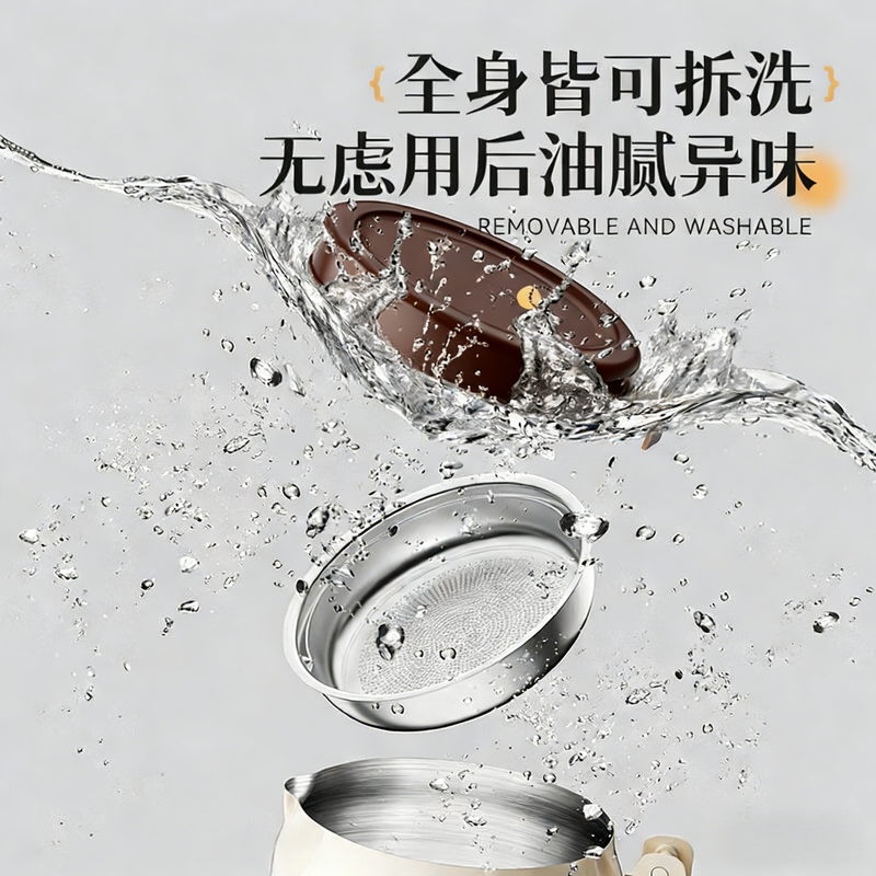 Aistar oil filter kettle 304 stainless steel with filter lard oil tank food grade kitchen oil tank filter oil kettle without oil hanging