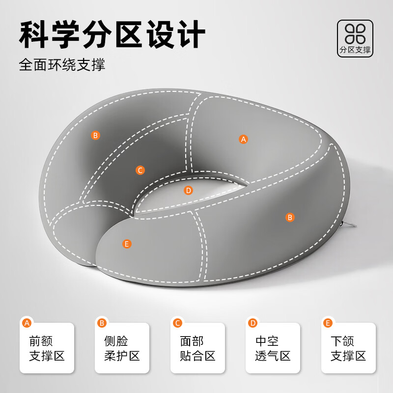 Beijing's lying pillow beauty bed lying sleeping pillow memory foam comfortable slow rebound beauty salon massage massage bed U-shaped lying sleeping pillow