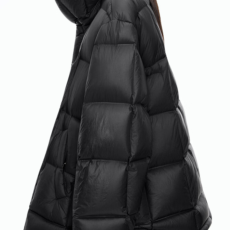 Jiangnan Buyi (JNBY) Heiqiao Xiaofang 25 New Winter Stand Collar Down Jacket Women's Seamless Tofu Block White Duck Down 5OAC1027A 001/Original Black XS