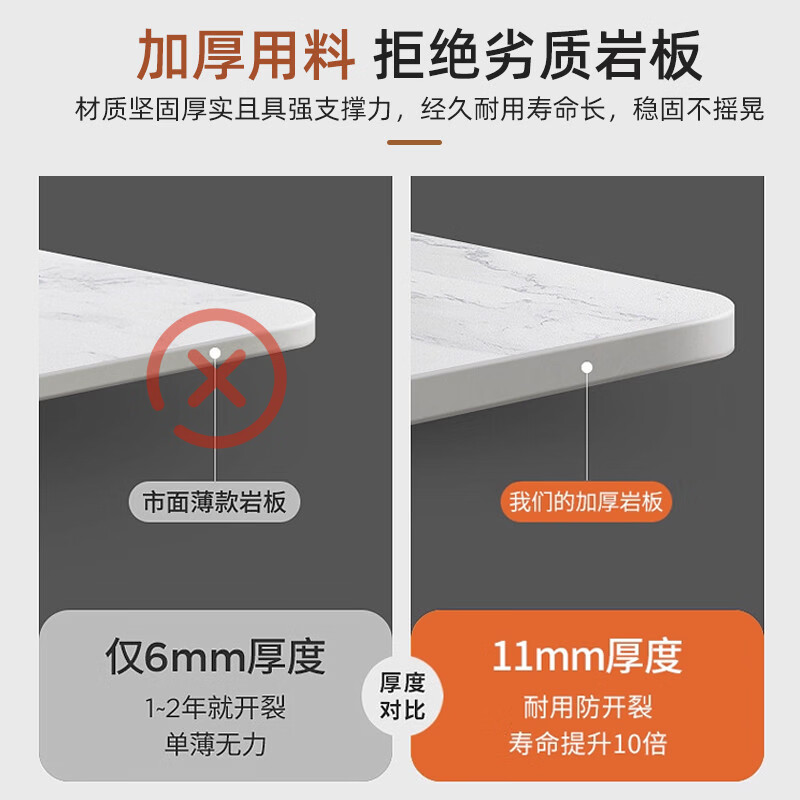 Yusenyi slate countertop customized rectangular ceramic tile dining table coffee table desktop kitchen marble countertop sideboard custom made glossy fish belly white length 80CMx width 40CMx thickness 1.1CM