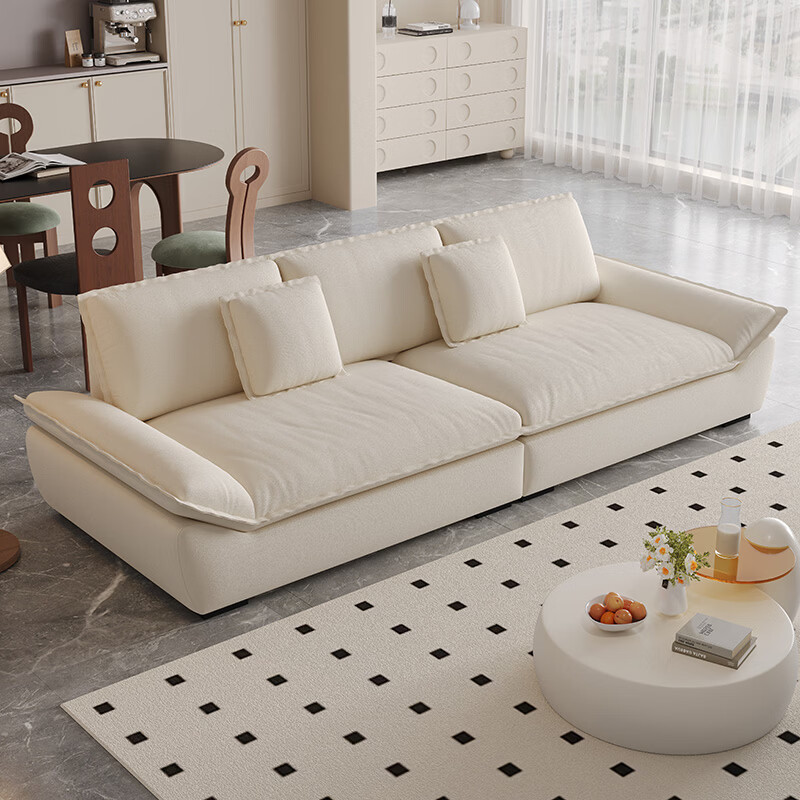 Jane Xin Sailing Fabric Sofa Living Room 2025 New Cream Style Removable and Washable Sofa Baby Velvet Sofa FC
