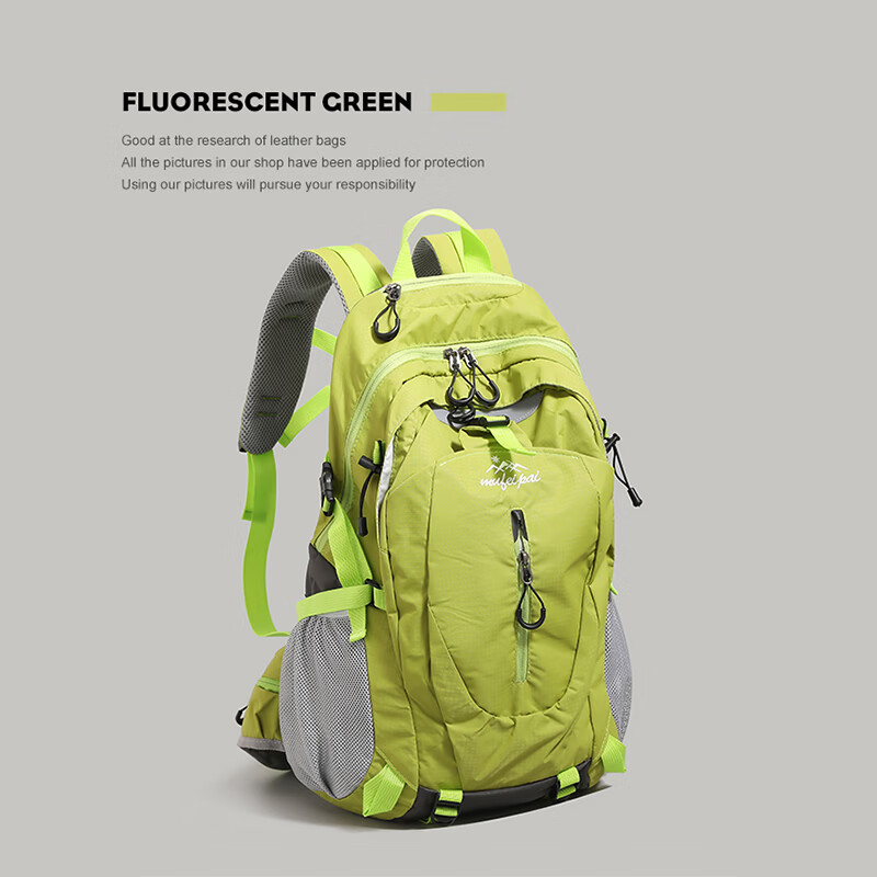 Kuang Rui Large Capacity Outdoor Hiking and Mountaineering Bag Women's 2026 New Trendy Men's Portable Lightweight Short-distance Travel Backpack Yellow