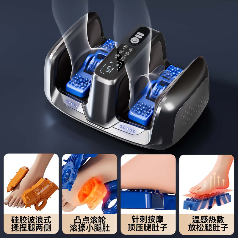 AUX foot massager leg massager calf muscle massager fully automatic kneading non-professional meridian dredging artifact practical sole and foot soreness birthday Parents' Day gift fully equipped to enjoy private foot massage massage master 90% of customers like it high-end and practical birthday gifts for parents, elderly husbands and wives