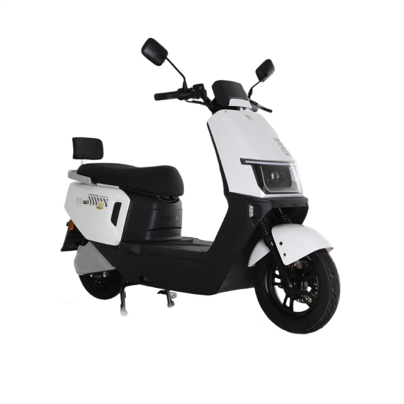 Luyuan electric motorcycle Recommended for the life you long for Tornado battery life 73km - 6 lead-acid batteries - 1200W motor hydraulic shock absorption 29L large capacity seat bucket white