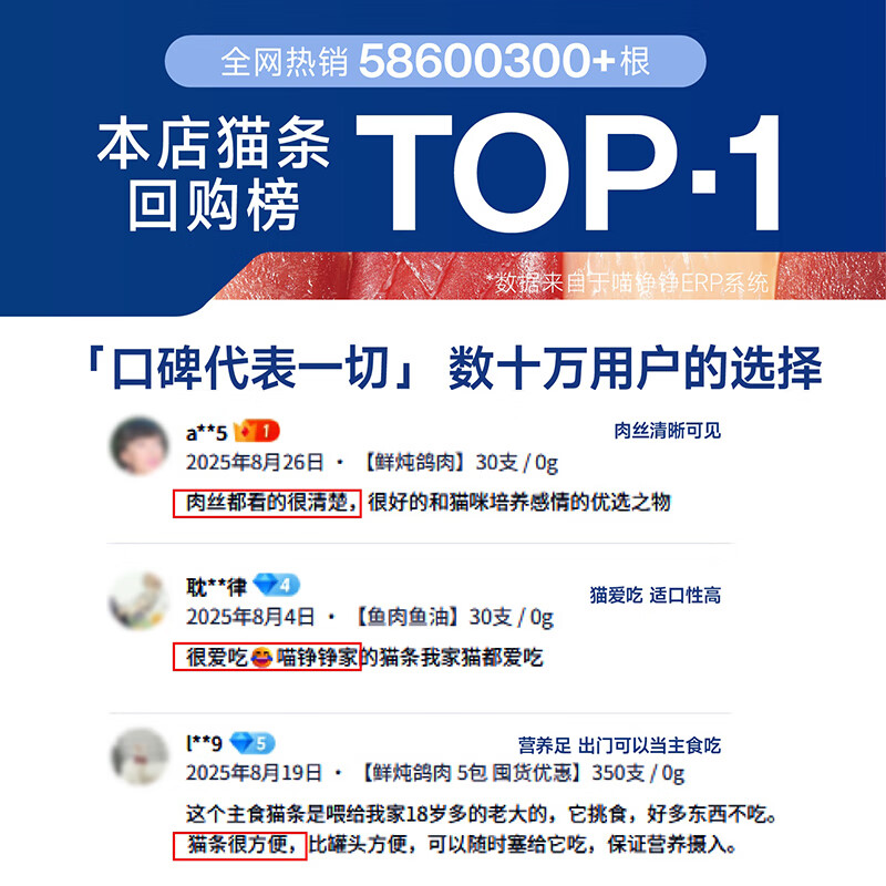 Meow Zhengzheng staple food cat strips wet food rice highly nutritious fresh meat cat snacks cat grass coated white feather chicken 15g*51 pieces