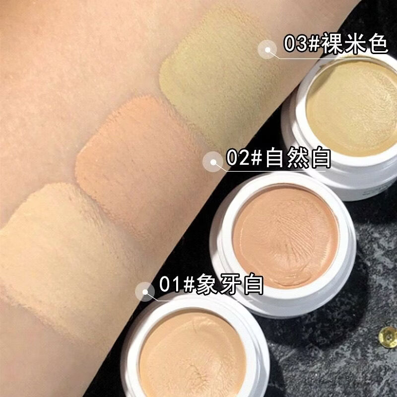 FRENDELE Li Jiaqi concealer for tear troughs and dark circles, special concealer for spots and acne marks, facial concealer artifact 01 ivory color free 270 concealer brush