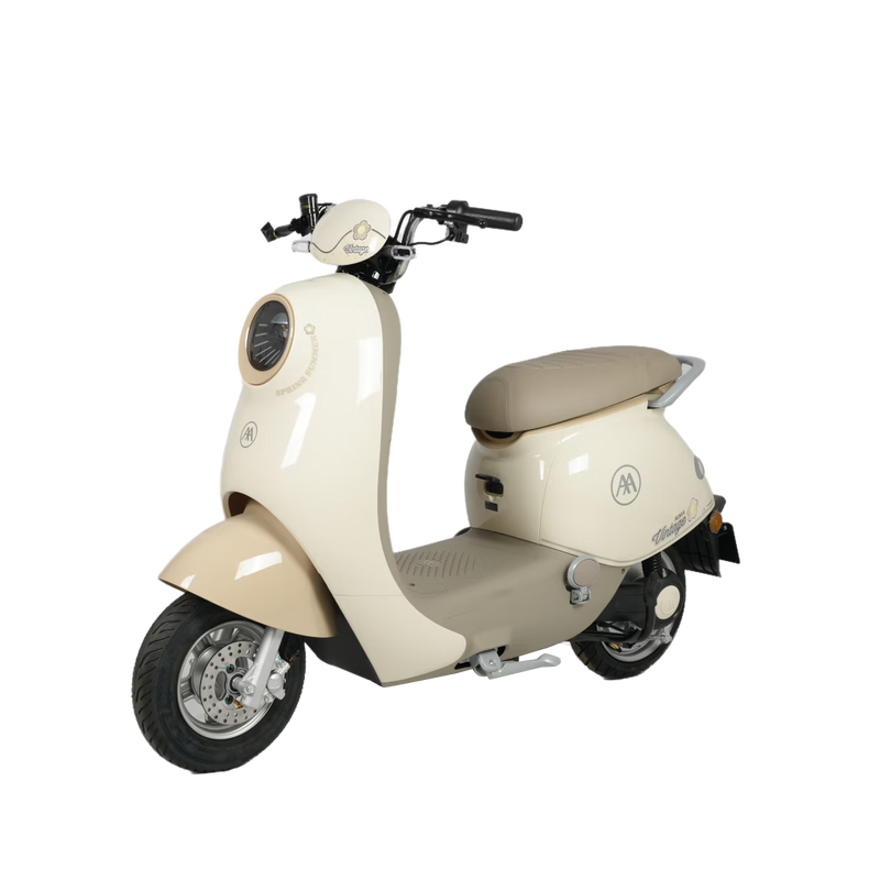 Emma electric motorcycle, Chunxiao 60V20Ah electric car, large pedal, long battery life, national good car, smart APP controlled battery car, milkshake white coffee