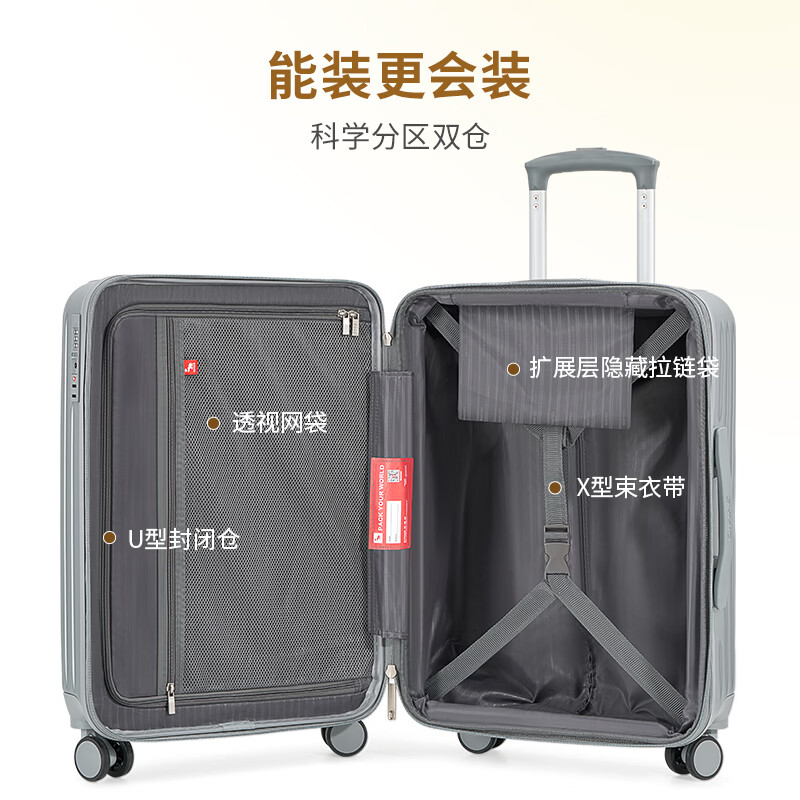 Hermes suitcase 20-inch boarding case for men, large-capacity trolley case, business trip suitcase, female password case, leather suitcase, matte gray