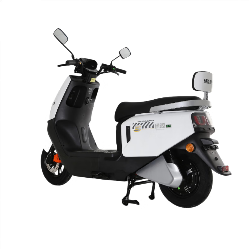 Luyuan electric motorcycle Recommended for the life you long for Tornado battery life 73km - 6 lead-acid batteries - 1200W motor hydraulic shock absorption 29L large capacity seat bucket white