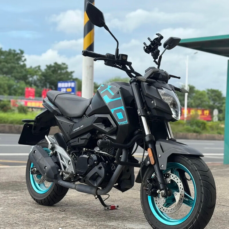 Chunfeng xo Baboon 125CC little monkey fuel motorcycle silver steel 150MINI monster ST street car second-hand motorcycle Chunfeng ST Baboon gray 90% new