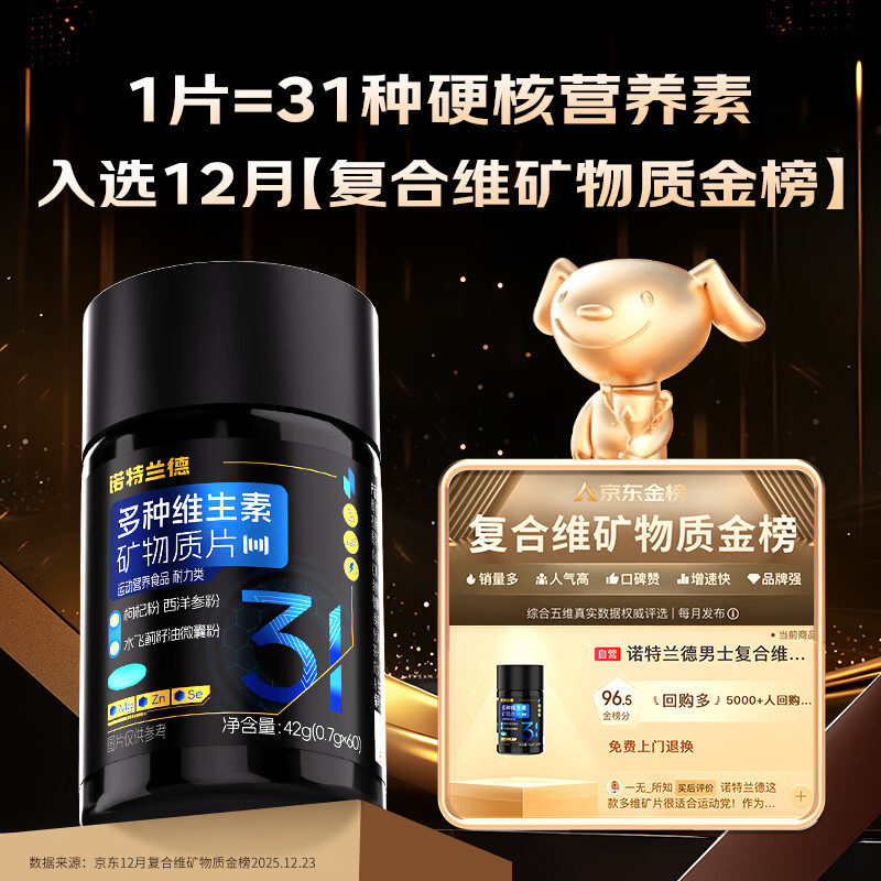 Notland men's multivitamin mineral tablets 60 tablets/bottle multivitamin vbvcve zinc magnesium lycopene