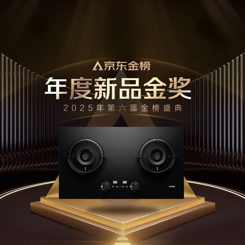 FOTILE New Timing Stove Gas Stove Natural Gas 5.2kW*70% Thermal Efficiency Fierce Fire Can Smoke Stove Linkage Easy to Clean 02-TE21