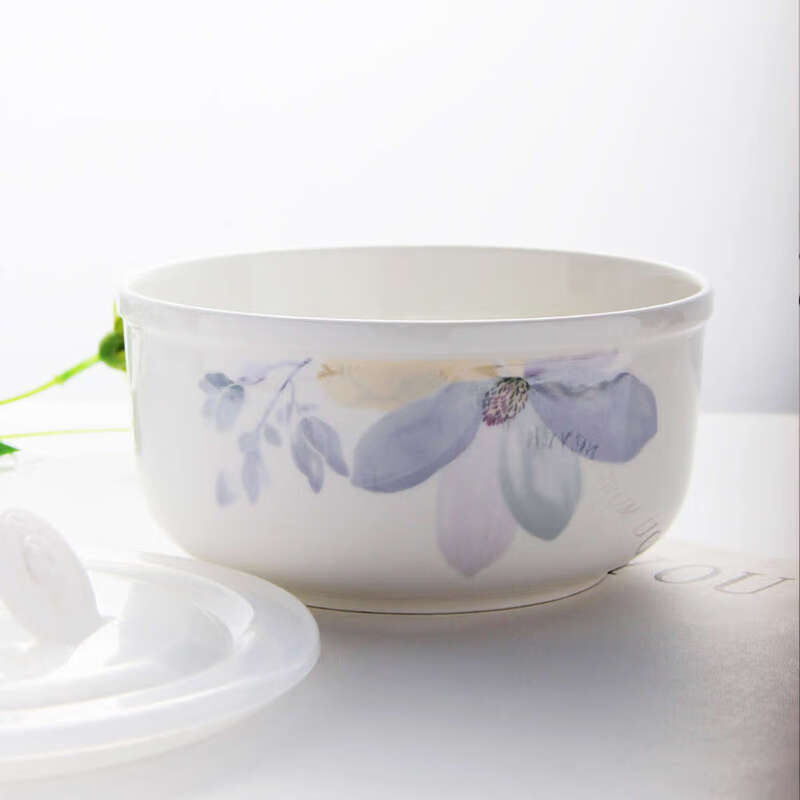 Yong Huan Preservation Bowl Bowl with lid, sealed bowl, instant noodle bowl, lunch bowl for work, microwaveable, 1 6-inch preservation bowl, Xiangxuelan