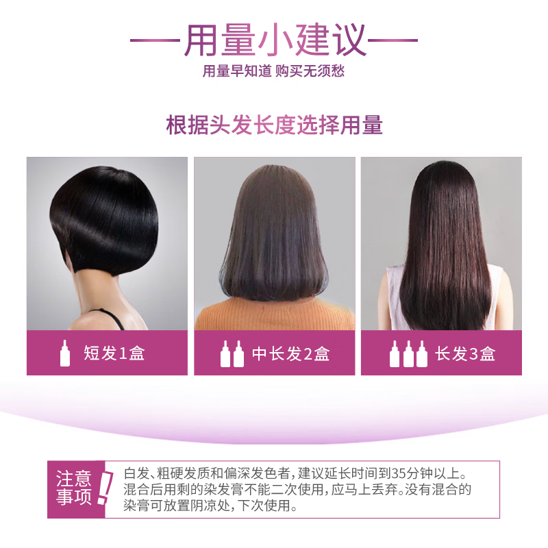 L'Oreal Zhuo Yun Cream Extra Moisturizing Double Cream Hair Dye Cream #4.7 Linen Dark Brown Hair Dye can be re-dyed in batches to cover whitening.