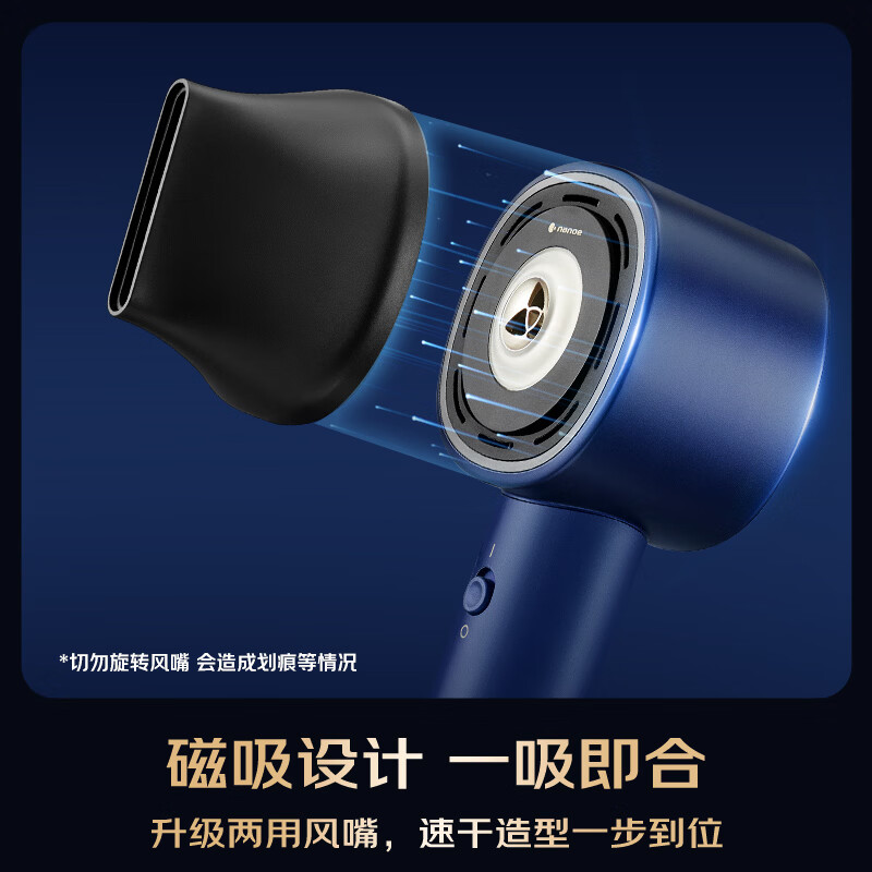 Panasonic Ouyang Nana's same style Huaxin Pro high-speed hair dryer Nanoyi household hair dryer negative ion as a New Year gift for girlfriend Haze Blue EH-NW70