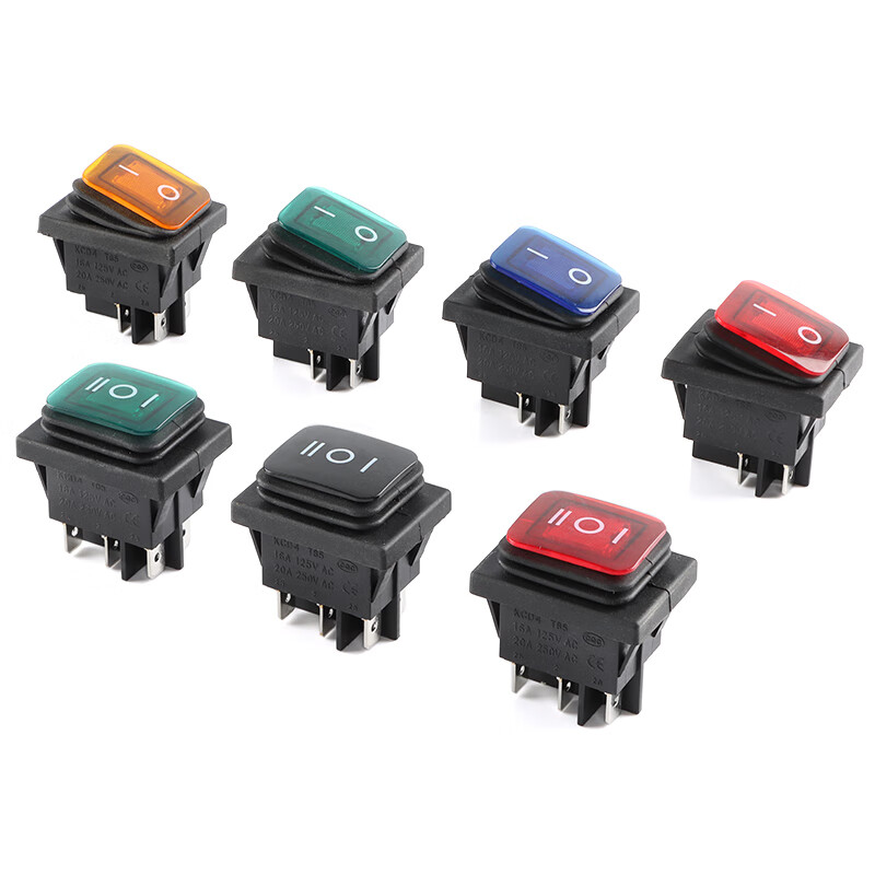 Small boat-shaped/shaped switch KCD11 2-position 2-pin 2-position 3-pin 3-position 3-pin rocker switch KCD11_2-pin 2-position_Black No specifications
