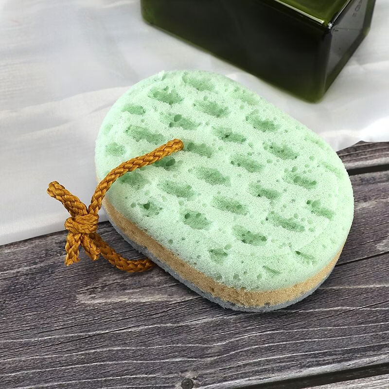 Shantou Lincun thickened double-sided bath sponge children's bath ball exfoliating bath new product individual package