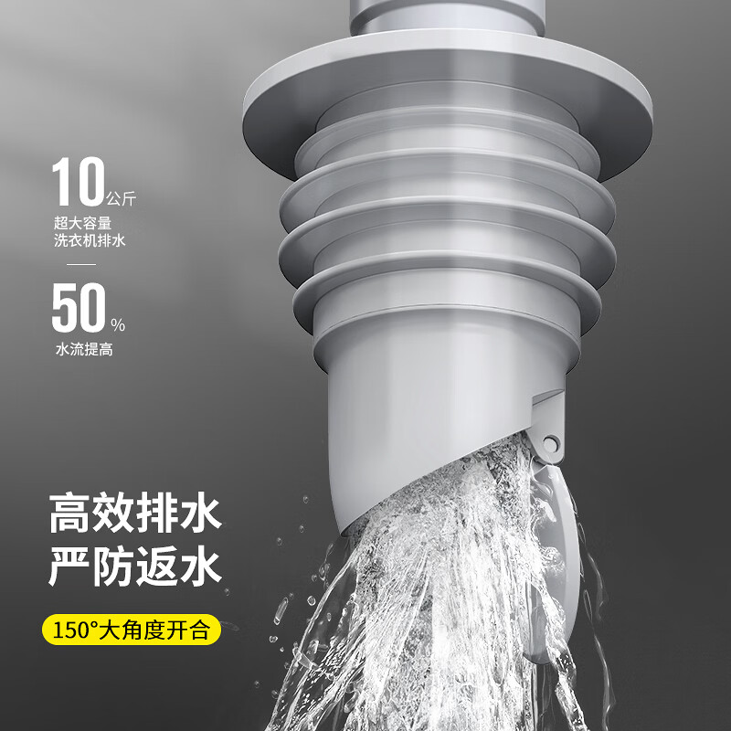 Haili kitchen sewer anti-odor artifact sealer bathroom washing machine sewer pipe anti-overflow sealing plug ring F50