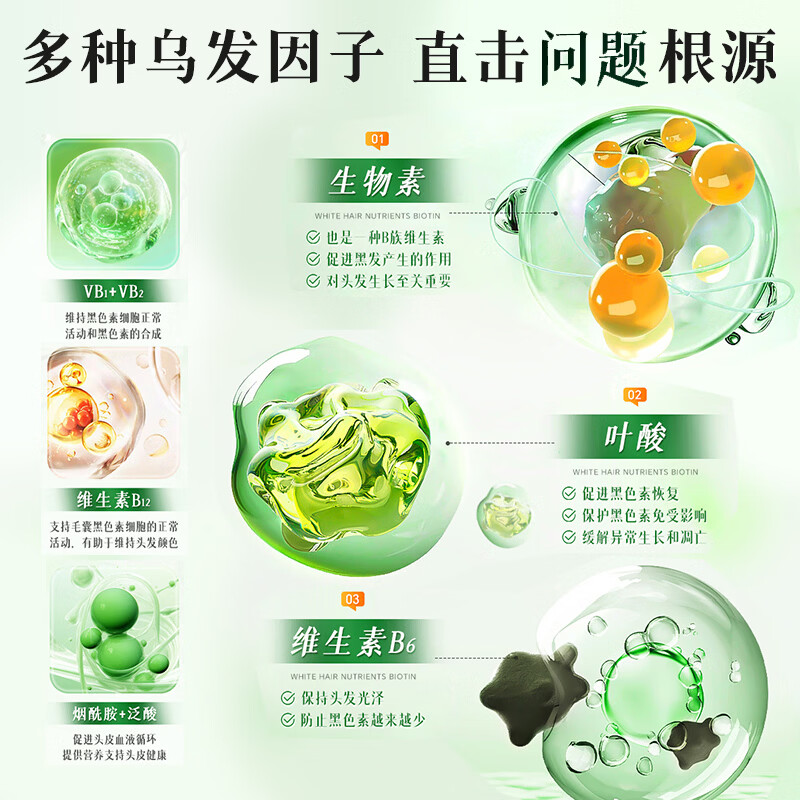 21 Gold Vitamin Biotin Vitamin H Complex Vitamin B6B7 Folic Acid Hair Whitening Hair Loss Black Hair Change 240 Tablets