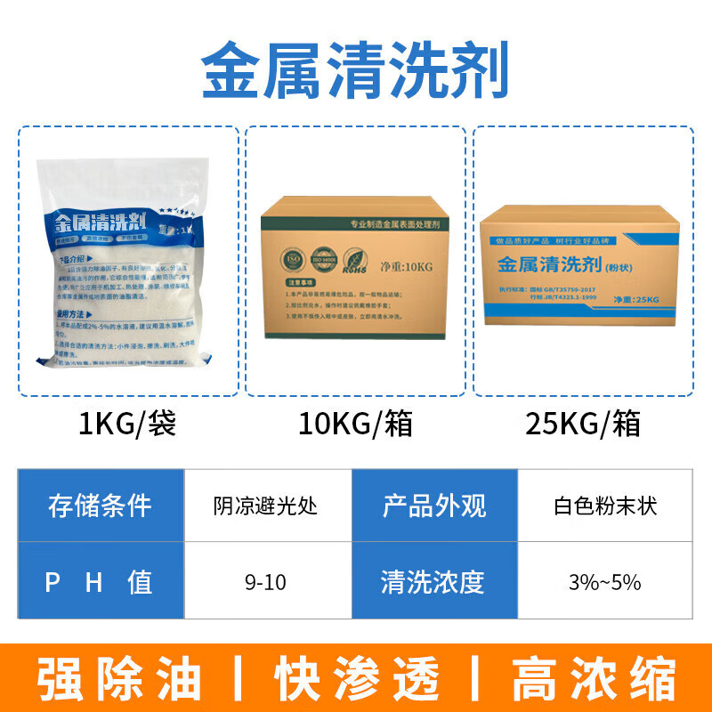 Oil removal and degreasing agent water-based normal temperature metal cleaning agent powder industrial oil cleaning agent powerful oil removal powder metal cleaning agent (powder)_wash stainless steel 25kg