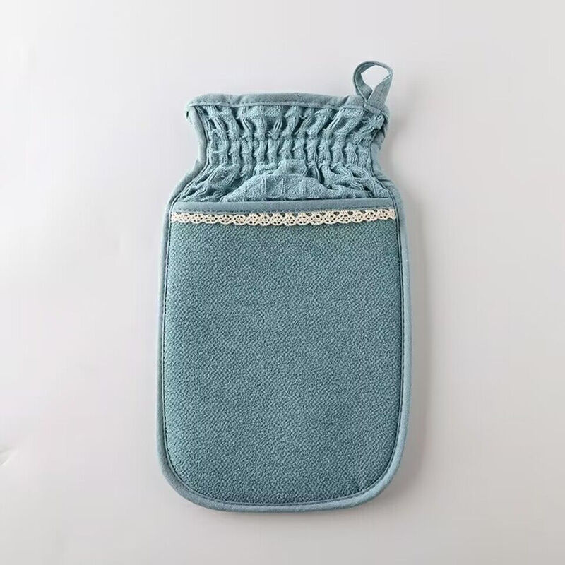 Fantasy powerful bath towel and mud rub artifact double-sided adult roving decontamination bath gloves men and women bath towel bath towel new waffle back rub strip blue 1 piece