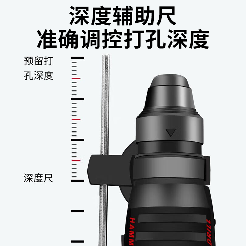 Chuangyi electric hammer impact drill brushless rechargeable lithium battery high-power household concrete three-purpose multi-functional demolition machine luxury package 10 sections dual battery