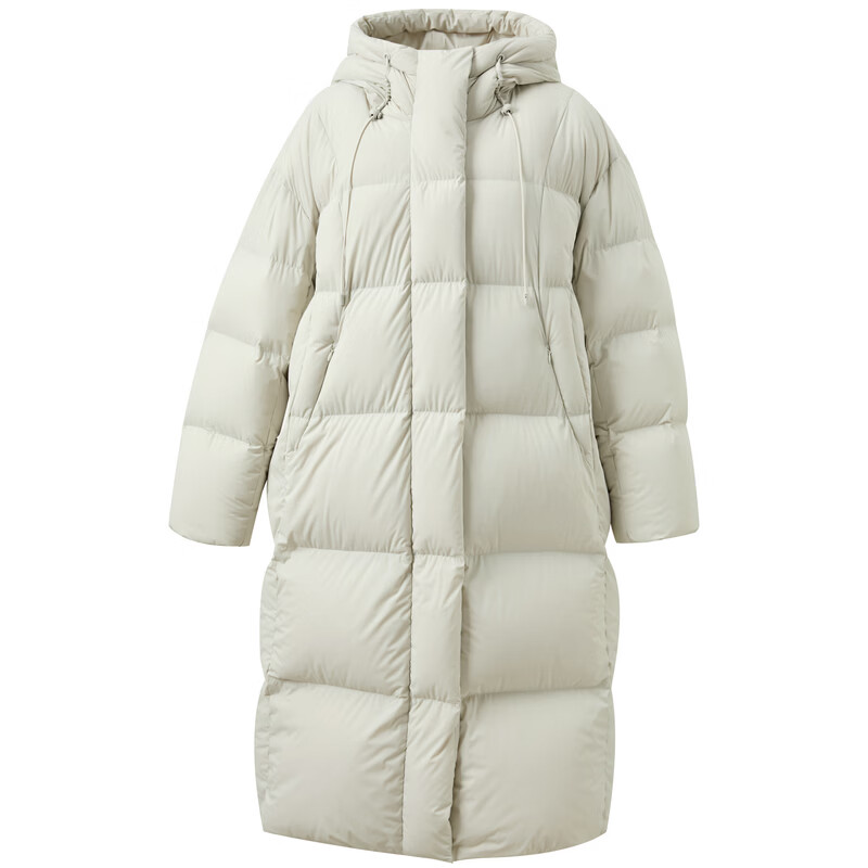 Sancai 2025 new winter loose long down jacket waterproof easy care quilt jacket M