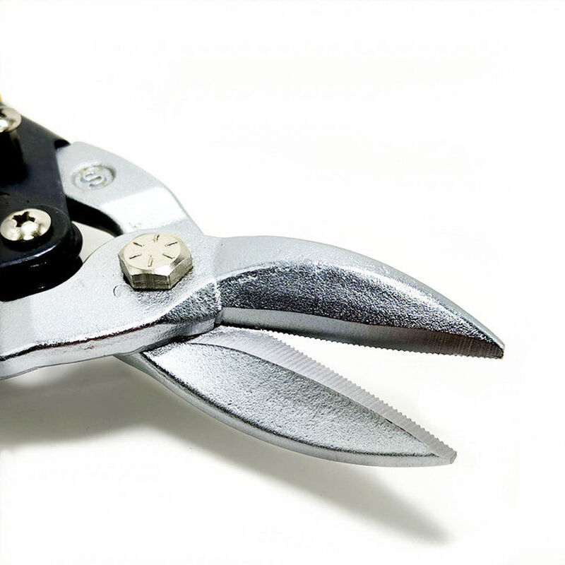 Tajima Baichuan aviation scissors SHJ250RL straight mouth left curved right curved mouth stainless steel plate iron scissors left curved mouth