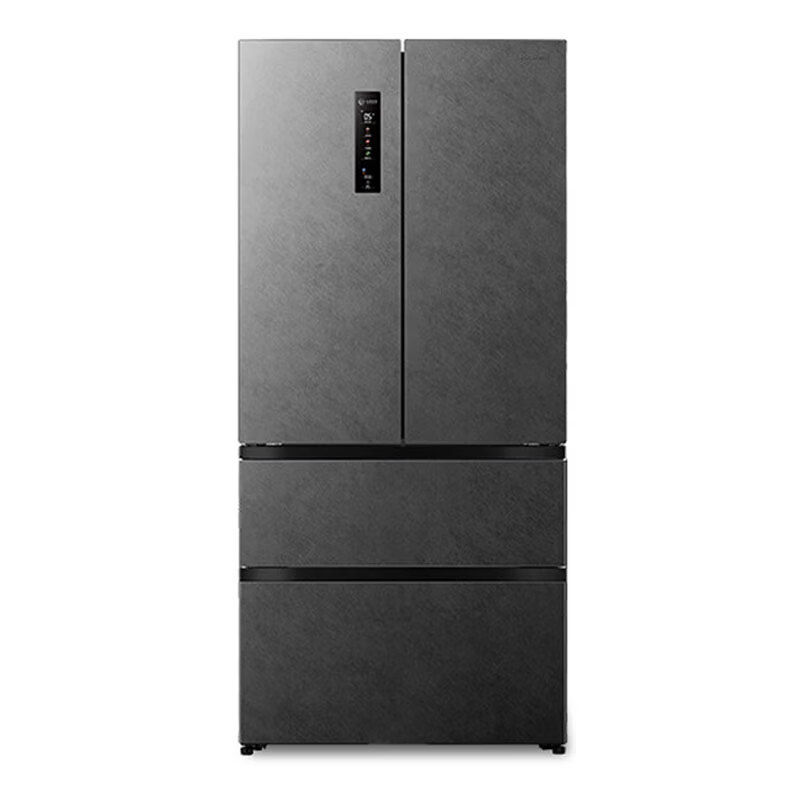 Rongsheng double-purified 517L French multi-door refrigerator BCD-517WD2MPQLA ultra-thin zero-embedded first-class energy efficiency air-cooled frost-free large-capacity active sterilization white three-pack machine Star Rock Gray-Slight Defects