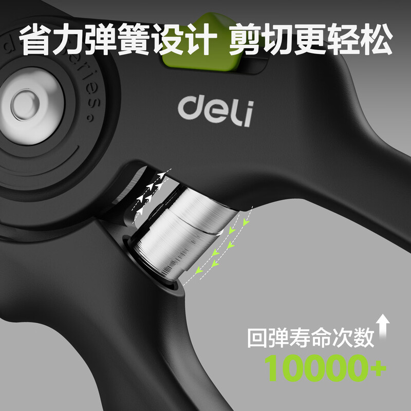 Deli (deli) fruit tree scissors, labor-saving scissors, gardening pruning branch scissors, pruning shears, garden potted flowers, thick branch shears, garden pruning, 8-inch pruning shears