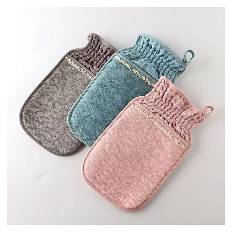 Fantasy powerful bath towel and mud rub artifact double-sided adult roving decontamination bath gloves men and women bath towel bath towel new waffle back rub strip blue 1 piece