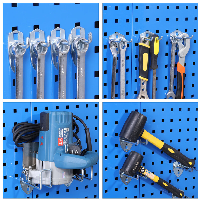 Chitu Hardware Tools Wall Hanger Square Hole Hole Board Accessories Hook Single Straight Double Straight Single Oblique Double Oblique U-shaped Wire Round Sleeve Iron Hook Single Oblique 75mm