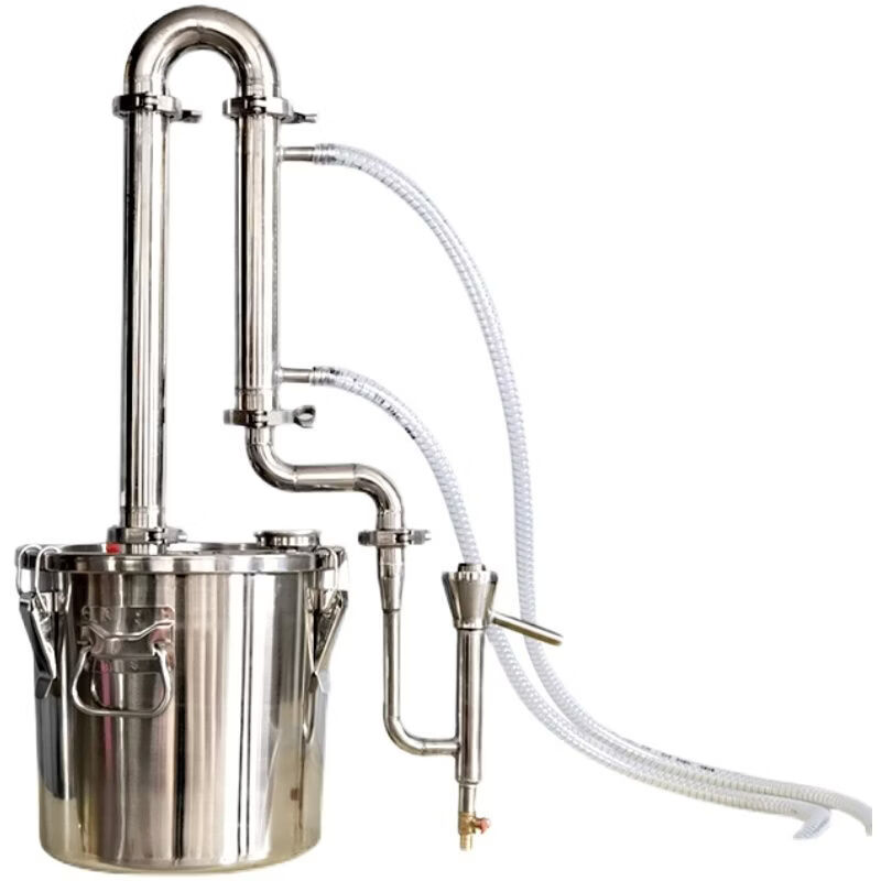 Fantasy small brewer, wine roasting machine, brewing equipment, home distiller, liquor equipment, 6 liter standard + 304 stainless steel steam barrel, ordinary wine outlet extension tube