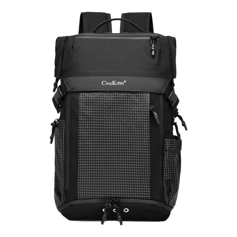 CinzKrtm Multifunctional Travel Bag Water-Repellent Oxford Cloth Backpack Student School Bag Male and Female Couple Same Style College Student Backpack Gray