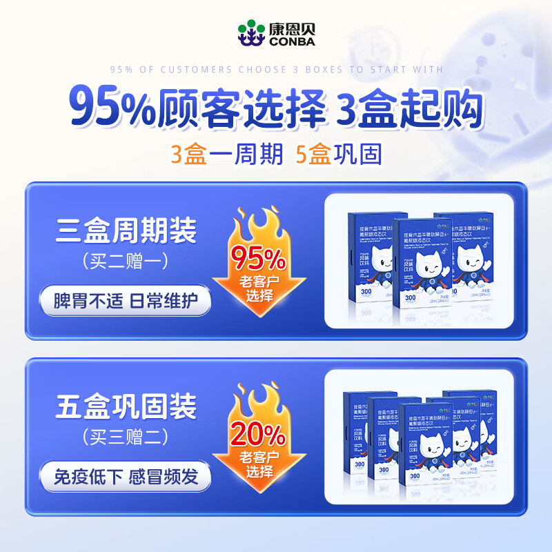 Kang'anbei beef spleen peptide elderberry yeast-glucan ps enhances children's immunity and regulates gastrointestinal drinks