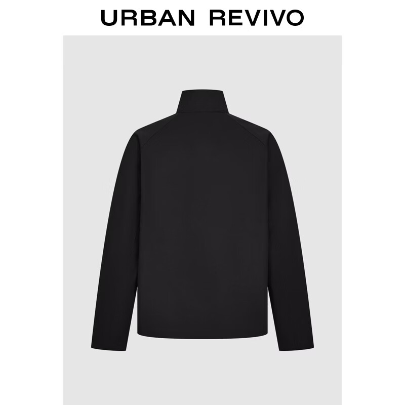 UR2026 Spring New Men's Casual Functional Stand Collar Zipper Jacket UMT160005 Black M