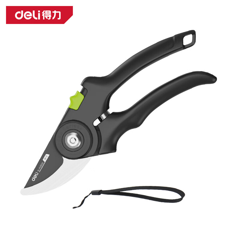 Deli (deli) fruit tree scissors, labor-saving scissors, gardening pruning branch scissors, pruning shears, garden potted flowers, thick branch shears, garden pruning, 8-inch pruning shears