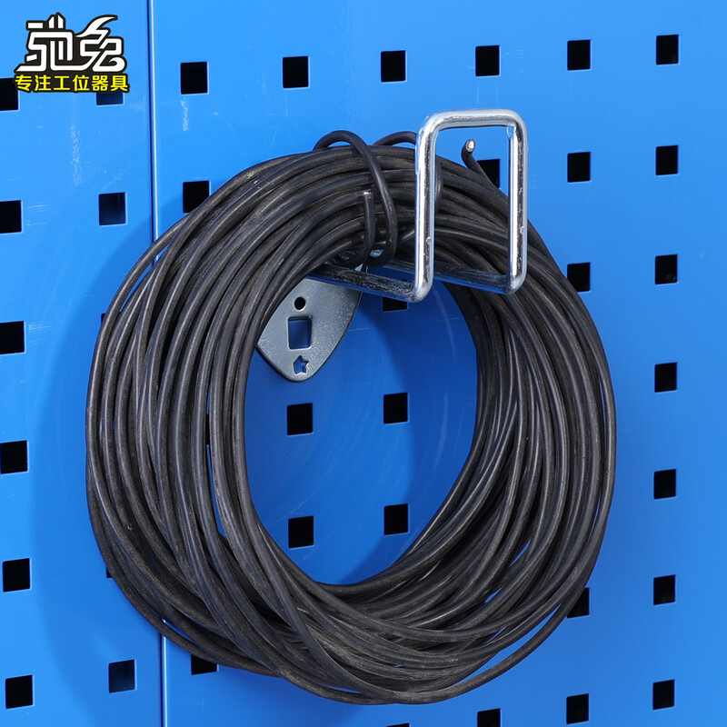 Chitu Hardware Tools Wall Hanger Square Hole Hole Board Accessories Hook Single Straight Double Straight Single Oblique Double Oblique U-shaped Wire Round Sleeve Iron Hook Single Oblique 75mm