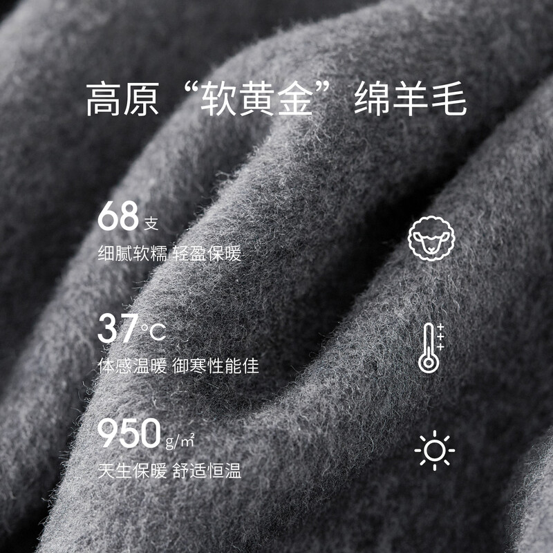 Shandubila thick warm wool double-sided woolen coat for women winter high-end double-breasted commuter mid-length woolen coat