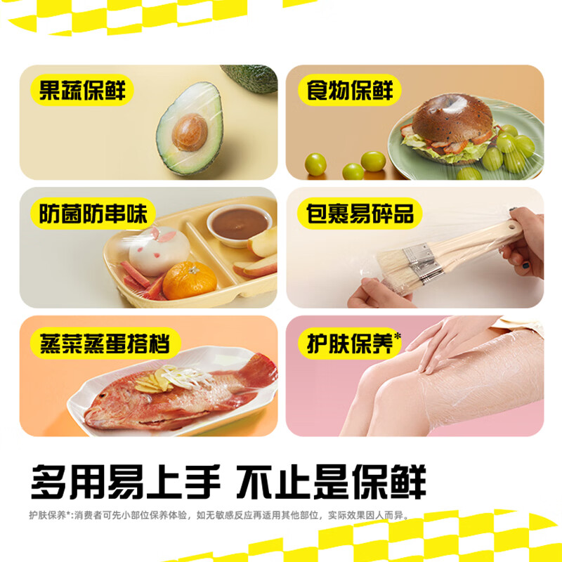 Canon (Glad) Food Grade Plastic Wrap 80 Meters Sliding Knife Type Household Plastic Wrap Cover 25cm Wide Can Be Commercially Used EW80M