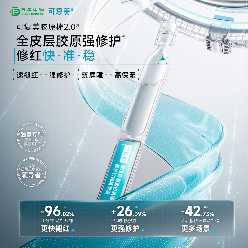 Kefumei Collagen Stick 2.0 Restructured Collagen Muscle Refreshing 1.5mL 5 sticks/bag/box New Year's gift