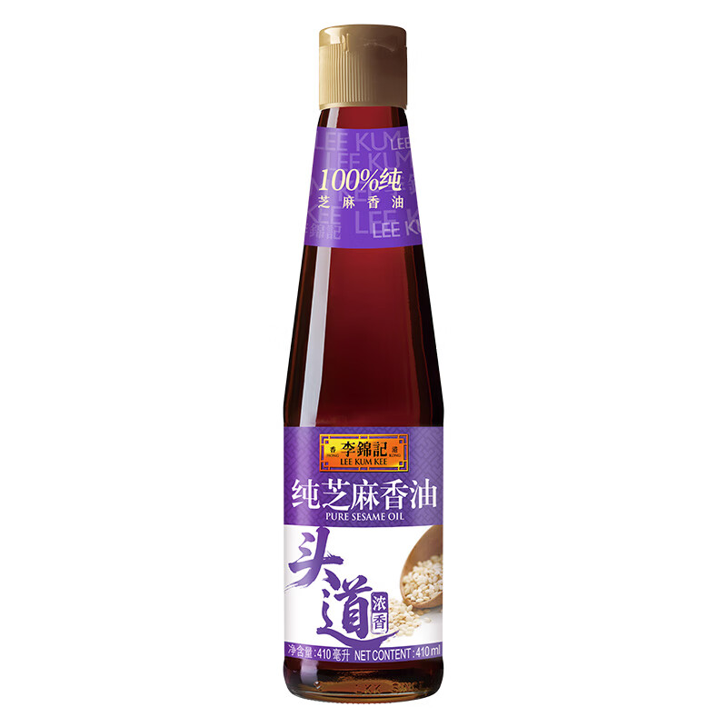 Lee Kum Kee Pure Sesame Sesame Oil 410ml First Grade 100% Sesame Sesame Oil Jingdong Wine Tasting Style Oil Dish Salad